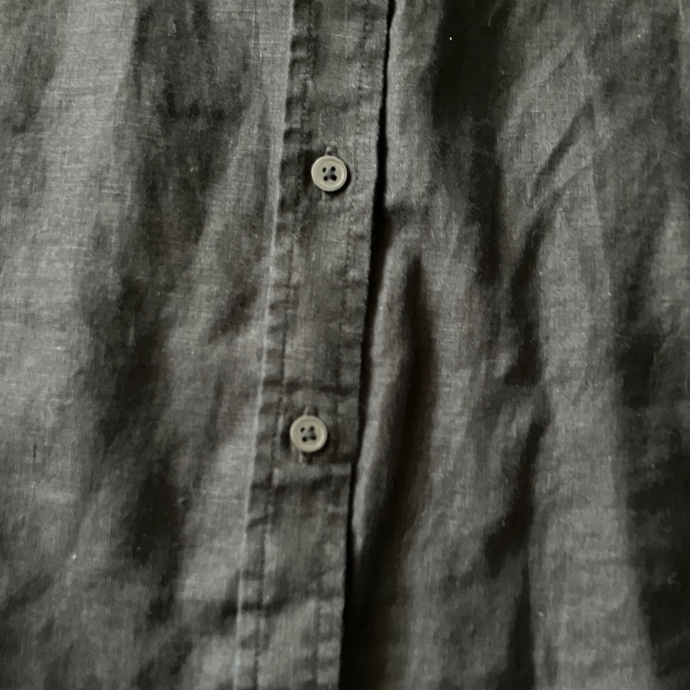 Everlane The Linen Relaxed Shirt, Black, size 2 - Picture 7 of 9